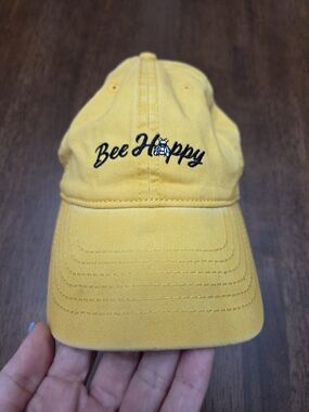 INFINITY Yellow "Bee Happy" Women's Baseball Cap